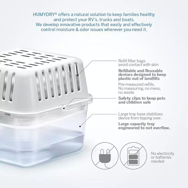 HUMYDRY Moisture Absorber Device - Unscented - 8.8 oz image number null