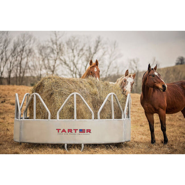 Tarter Galvanized Equine Pro Feeder With Hay Saver image number null
