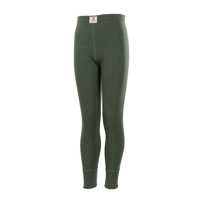 Janus Kids' 100% Merino Wool Go Wool Leggings - Olive image number null