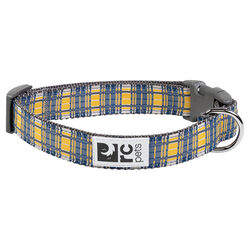 RC Pets Clip Dog Collar - Marigold Plaid