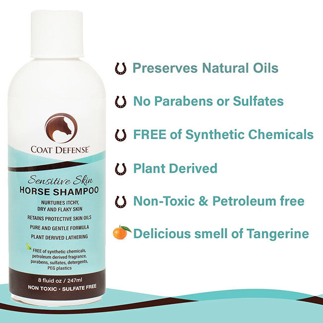 Coat Defense Sensitive Skin Shampoo for Horses image number null