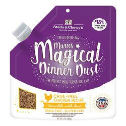 Stella & Chewy's Marie's Magical Dinner Dust - Freeze-Dried Raw Meal Topper for Cats - Cage-Free Chicken Recipe - 7 oz