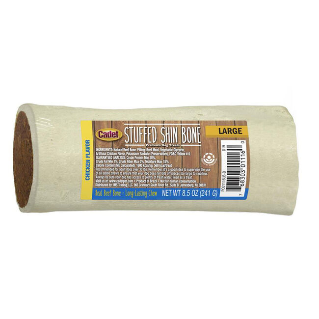 Cadet Stuffed Shin Bone Dog Treat - Chicken Flavor image number null