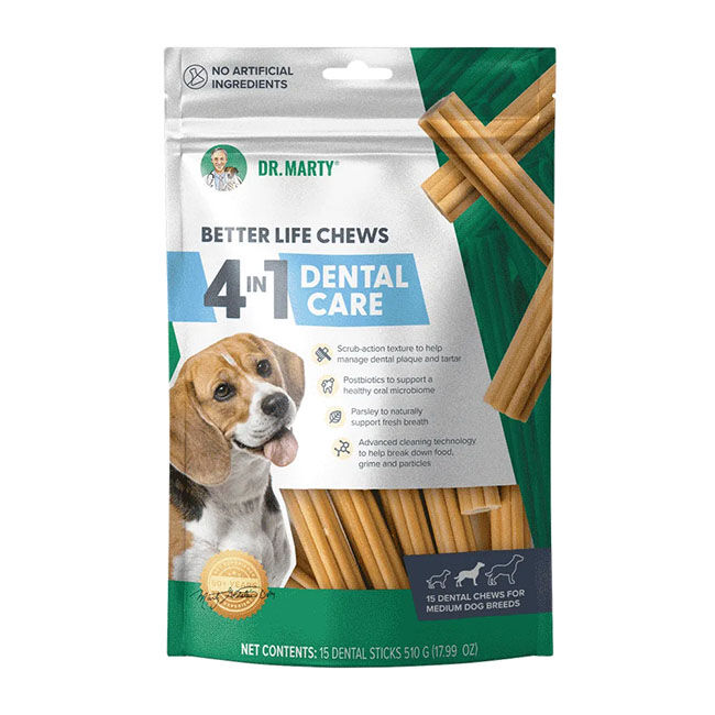 Dr. Marty Better Life Chews - Dental Care Sticks for Dogs image number null