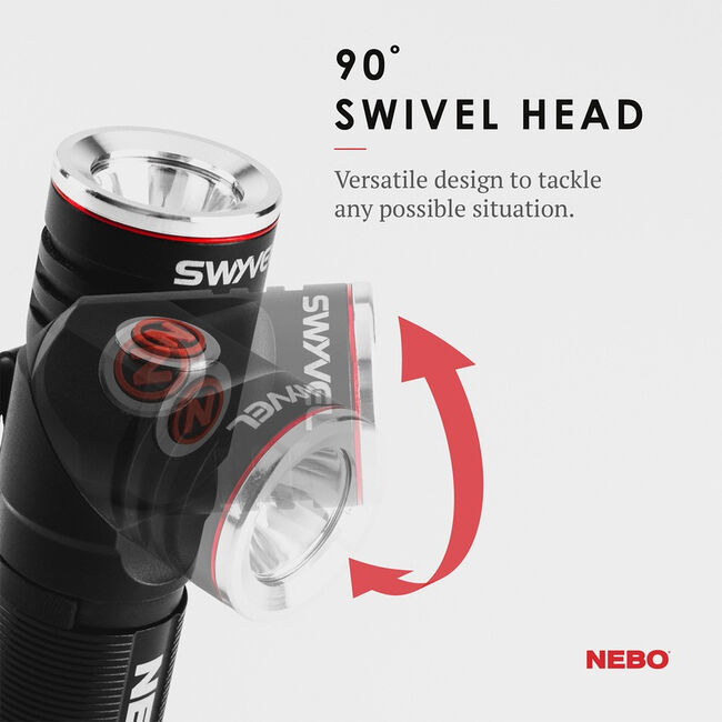 NEBO Swyvel 1000 Lumen Rechargeable Flashlight image number null