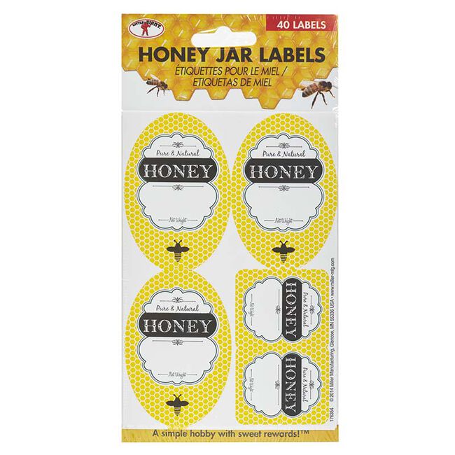 Little Giant Honey Jar Labels - 40-Piece image number null