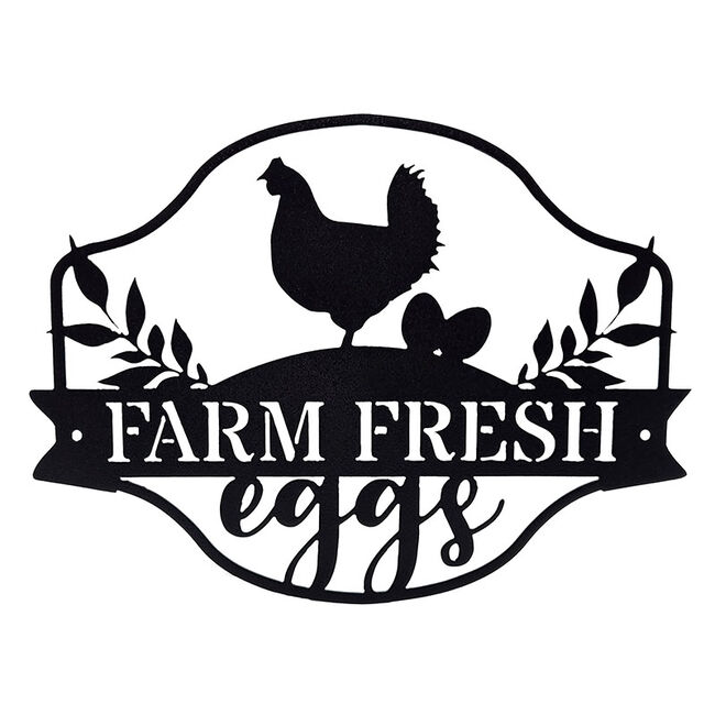 Metal Mazing Wall Art - Handmade in NH - Farm Fresh Eggs image number null