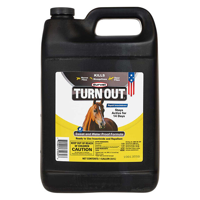 Durvet TURN OUT Sweat & Waterproof Insect Repellent for Equines & Dogs image number null
