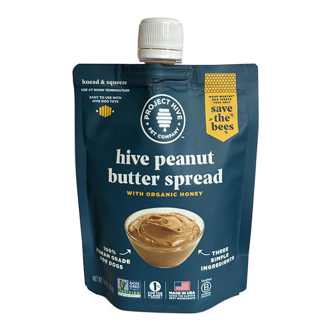 Project Hive Peanut Butter Spread with Organic Honey for Dogs - 5 oz image number null