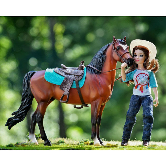 Breyer Natalie Western Rider with Tack image number null