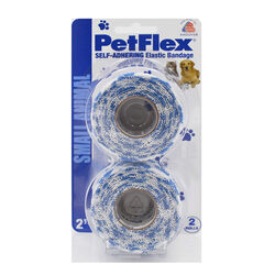 Andover PetFlex 2" Self-Adhering Elastic Bandage - Paw Prints - 2-Pack