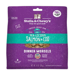 Stella & Chewy's Sea-Licious Salmon & Cod Dinner Morsels Freeze Dried Cat Food