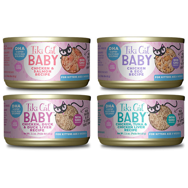Tiki Cat Baby Whole Foods Variety Pack - 2.4 oz - 12-Count image number null