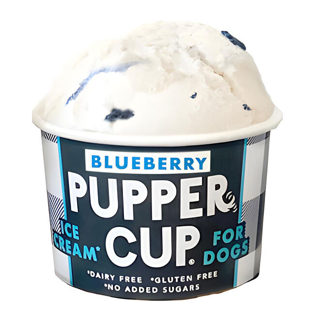 Pupper Cup Ice Cream for Dogs - Blueberry - 3 oz image number null