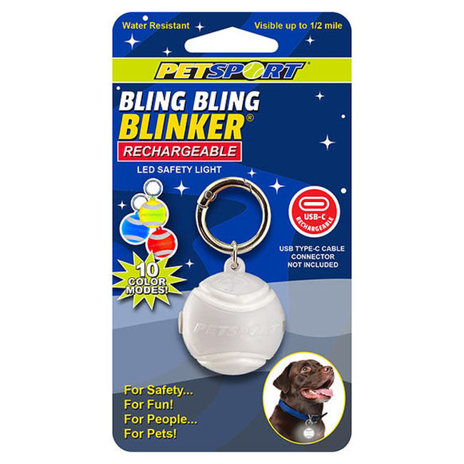 Petsport Bling Bling Blinker - Rechargeable LED Safety Light image number null