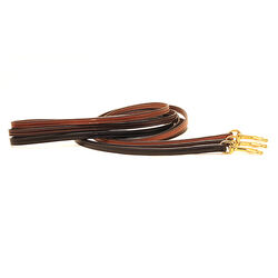 Tory Leather English Bridle Leather Fully-Stitched Dog Lead - Havana