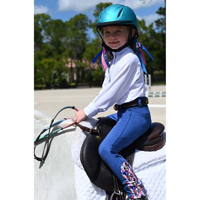 Ovation Kids' AeroWick Silicone Knee Patch Tight - Navy image number null