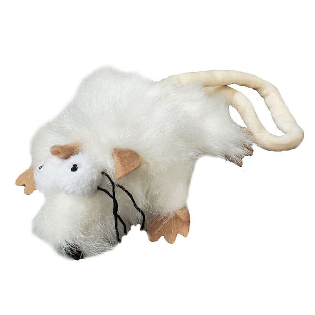 Steel Dog Combo Critter Catnip Toy - White image number null