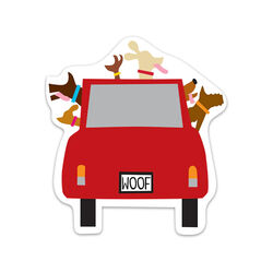 R. Nichols Die-Cut Magnet - Woofmobile
