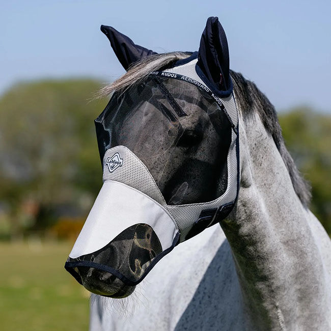 LeMieux Kudos AeroGuard Fly Mask - Navy image number null