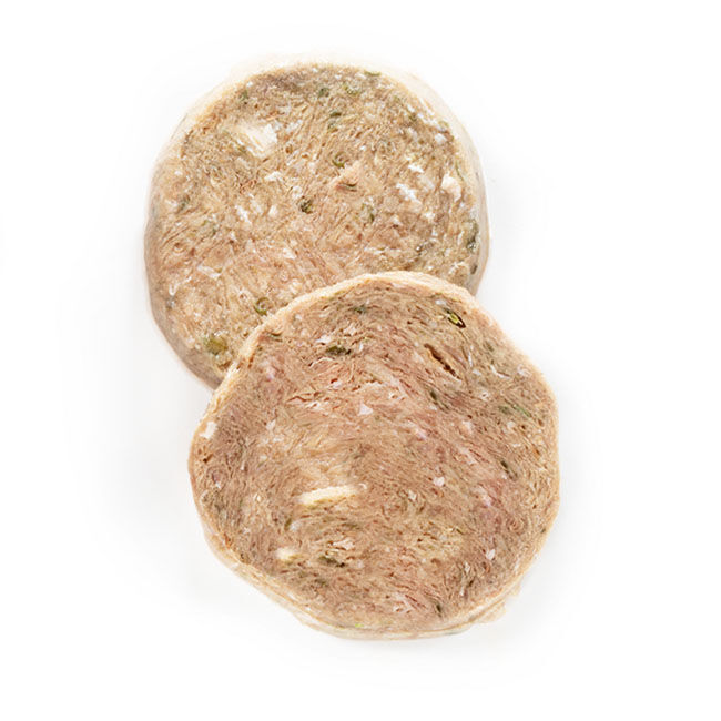 Oma's Pride Woof Complete Frozen Raw Dog Food Patties - Turkey & Veggie Recipe image number null