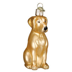 Old World Yellow Lab Ornament