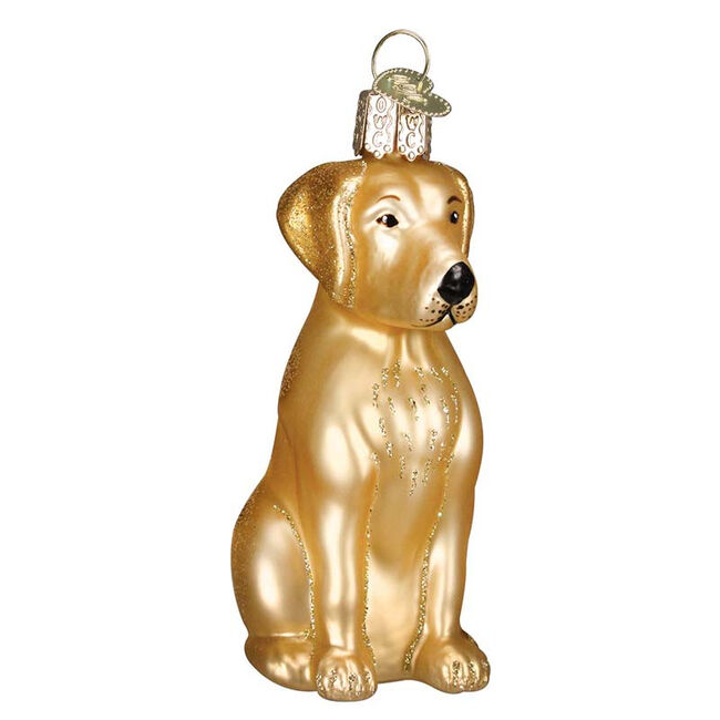 Old World Yellow Lab Ornament  image number null