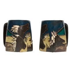 Galleyware Mara Stoneware Square Mug - Horses