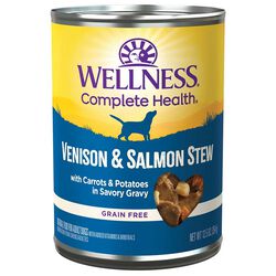 Wellness Complete Health Stew Dog Food - Venison & Salmon with Carrots & Potatoes in Savory Gravy - 12.5 oz