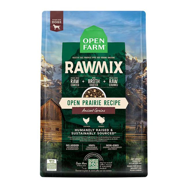 Open Farm RawMix Ancient Grains Dog Food - Open Prairie Recipe image number null