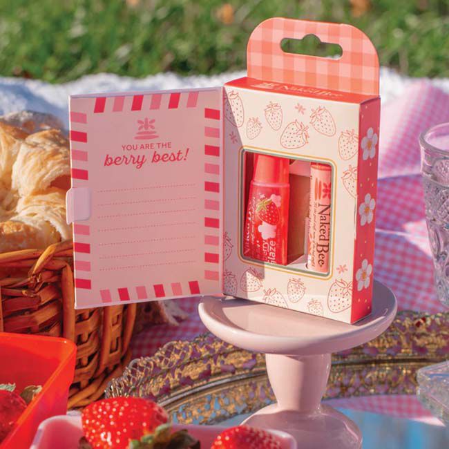 Naked Bee Strawberry Lip Care Duo image number null