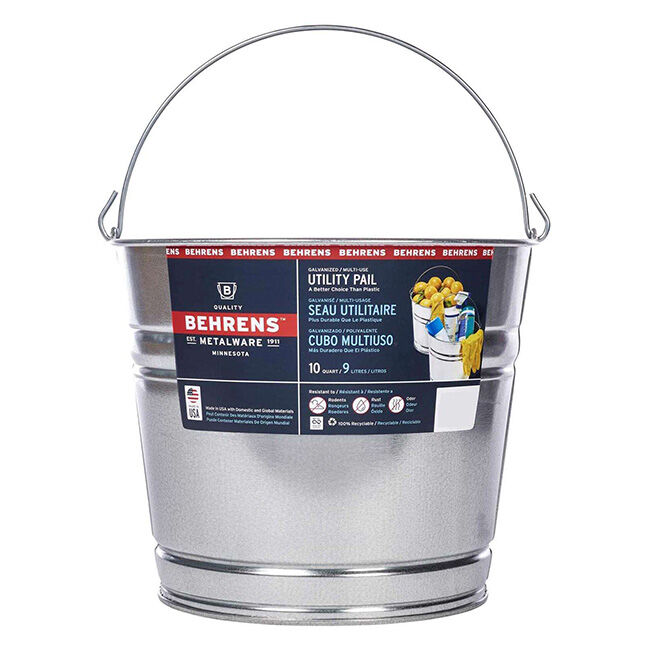 Behrens Galvanized Pail - 10-Quart Capacity image number null
