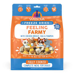 Weruva Feeling Farmy Freeze-Dried Dog Food with Chicken Breast, Egg & Pumpkin