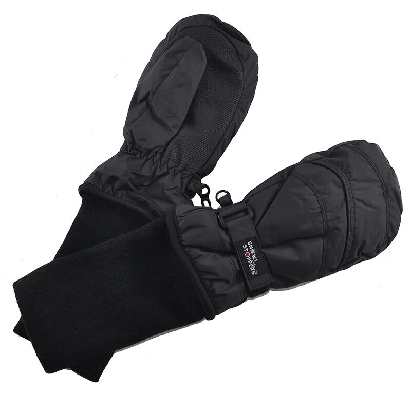 SnowStoppers Kids Original Extended Cuff Mittens Black