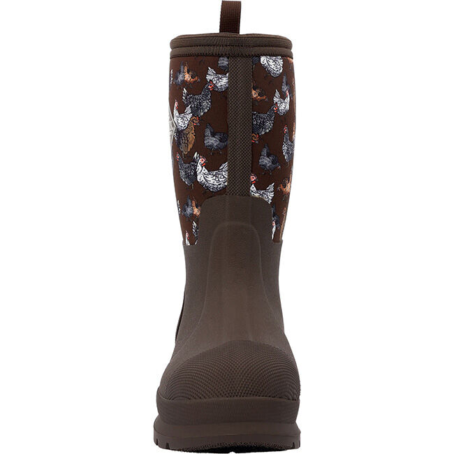 Muck Boot Company Kids' Chore Classic Boot - Brown/Chickens image number null