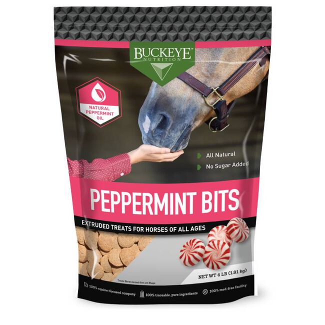 Buckeye Nutrition All-Natural No Sugar Added Peppermint Bits Horse Treats image number null