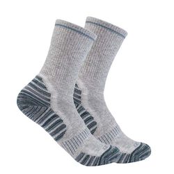 Carhartt Women's Force Midweight Synthetic-Wool Blend Crew Sock - 2-Pack