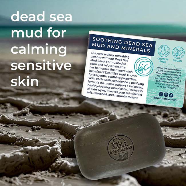 Natural Elephant Dead Sea Mud Soap - 4.4 oz image number null