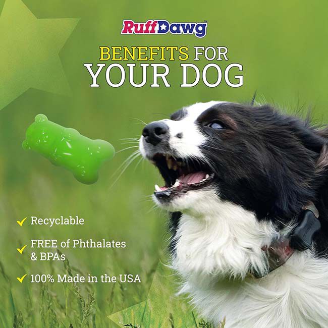 Ruff Dawg Gummy Bear Crunch - Durable Rubber Dog Toy - Assorted Colors image number null