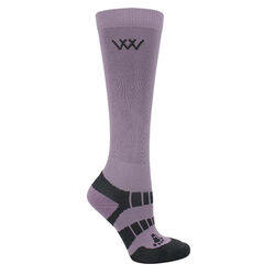 Woof Wear Young Rider Pro Socks - 2 Pairs - Lilac/Gray