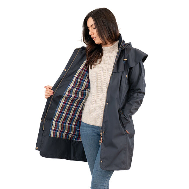 Lighthouse Women's Outrider 3/4 Length Waterproof Raincoat - Nightshade image number null