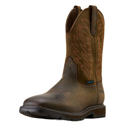 Ariat Men's Groundbreaker Wide Square Toe Steel Toe Work Boot - Dark Brown