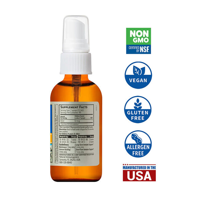 Sovereign Silver KIDS Bio-Active Silver Hydrosol - Daily+ Immune Support - Fine Mist Spray image number null