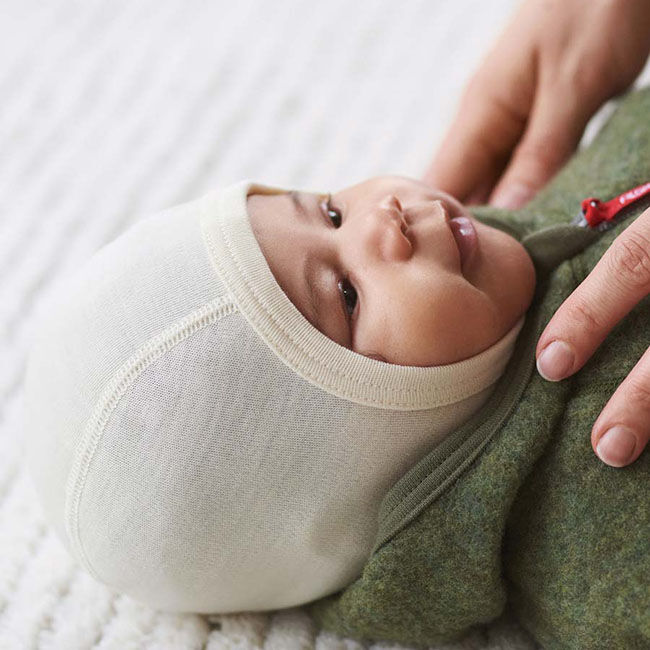 Ruskovilla Baby 100% Organic Merino Wool Balaclava image number null
