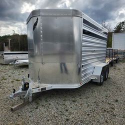 Featherlite 2024 Model 8107 12' Bumper Pull Livestock Trailer