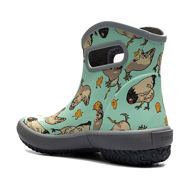 BOGS Women's Patch Ankle Chickens Garden Boots - Aqua image number null