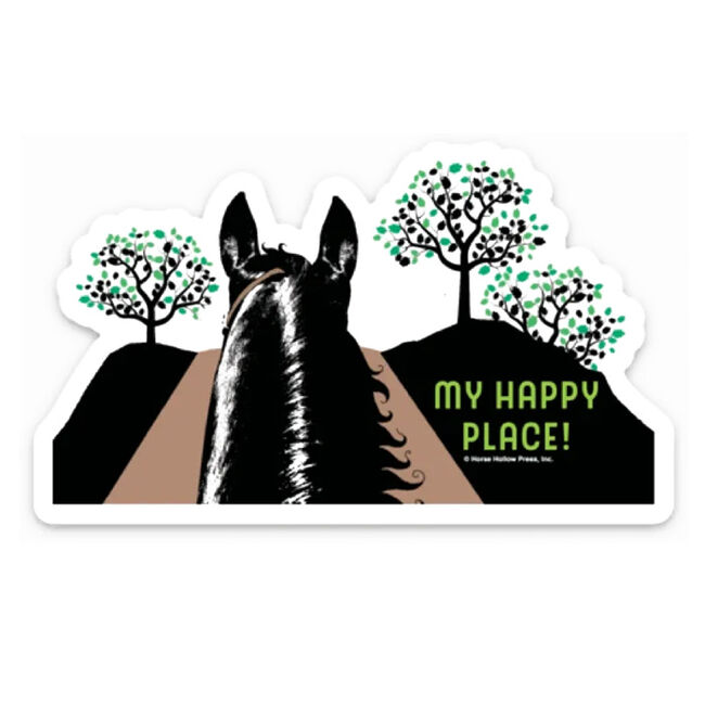 Horse Hollow Press Magnet - "My Happy Place" - Black image number null