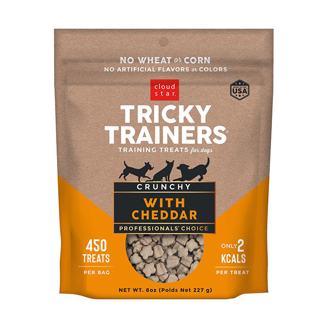 Cloud Star Tricky Trainers Crunchy Dog Treats - Cheddar image number null