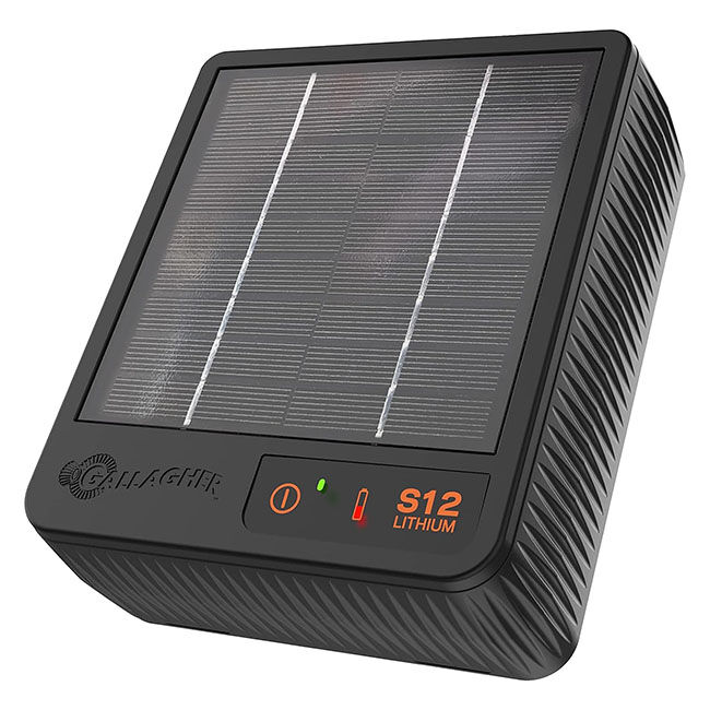 Gallagher S12 Lithium Solar Fence Energizer image number null
