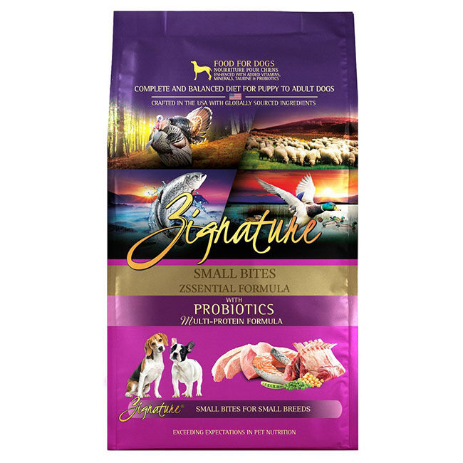 Zignature Small Bites Dog Food - Zssential Formula image number null